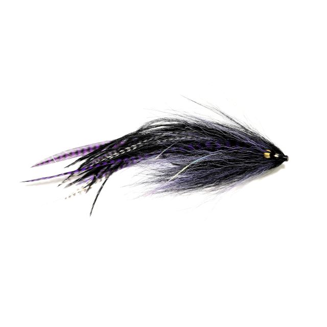 Tube Purple Tiger Flies, Light Weighted
