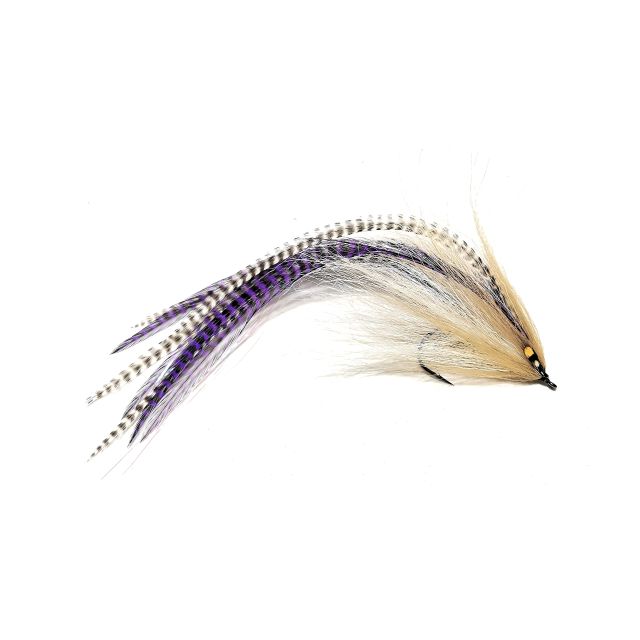 Tan/White Tiger Flies, Not Weighted